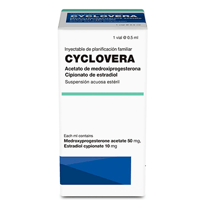 Cyclovera ampolla anticonceptiva en Colombia