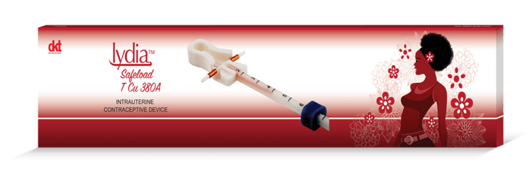 Lydia T CU 380 Safeload Packshot intrauterine contraceptive device