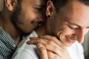 Gay Couple Love Home Concept birth control method for men vasectomy