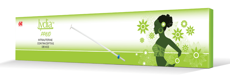Lydia PPIUD Packshot intrauterine contraceptive device