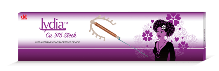 Lydia CU 375 Sleek Packshot intrauterine contraceptive device